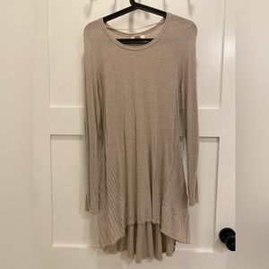 Beige sweater tunic